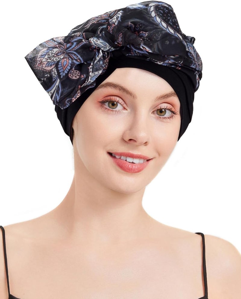 FADACHY Chemo Headwear for Women Full Coverage Head Scarf Hair Wrap Head Covering for Cancer Chemotherapy Patients, Hair Loss - Image 3